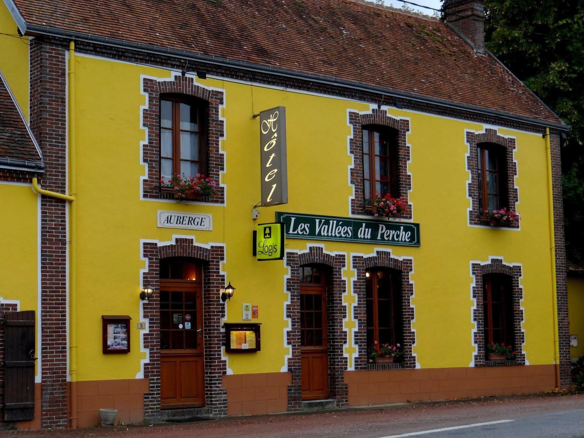 Logis-Hotel Restaurant Auberge Les Vallees Du Perche Vichères Eksteriør bilde